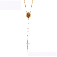 45172 best-seller xuping elegante colar de ouro 18 K cor cruz religião elegante colar